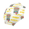 Tiki Smile Mask Print Pattern Automatic Foldable Umbrella