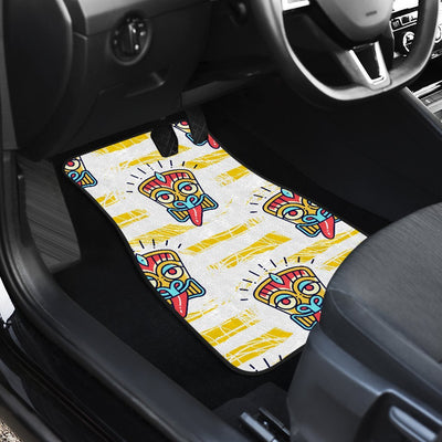 Hawaiian Polynesian Tiki Print Car Floor Mats