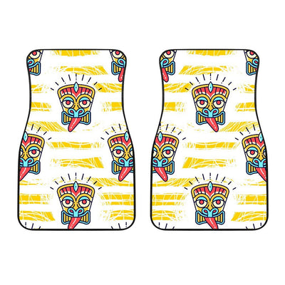 Hawaiian Polynesian Tiki Print Car Floor Mats