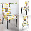 Tiki Smile Mask Print Pattern Dining Chair Slipcover-JORJUNE.COM