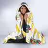 Tiki Smile Mask Print Pattern Hooded Blanket-JORJUNE.COM