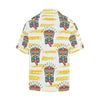 Tiki Smile Mask Print Pattern Men Hawaiian Shirt