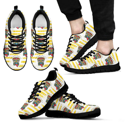 Hawaiian Polynesian Tiki Print Men Sneakers