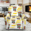 Tiki Smile Mask Print Pattern Recliner Slipcover-JORJUNE.COM