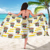 Tiki Smile Mask Print Pattern Sarong Pareo Wrap