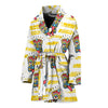 Tiki Smile Mask Print Pattern Women Bath Robe