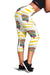 Tiki Smile Mask Print Pattern Women Capris