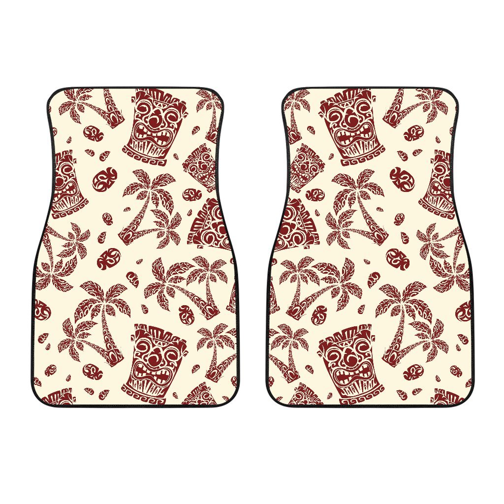 Hawaiian Polynesian Tribal Tiki Pattern Car Floor Mats