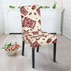 Tiki Tribal Mask Palm Tree Dining Chair Slipcover-JORJUNE.COM