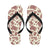 Tiki Tribal Mask Palm Tree Flip Flops-JorJune