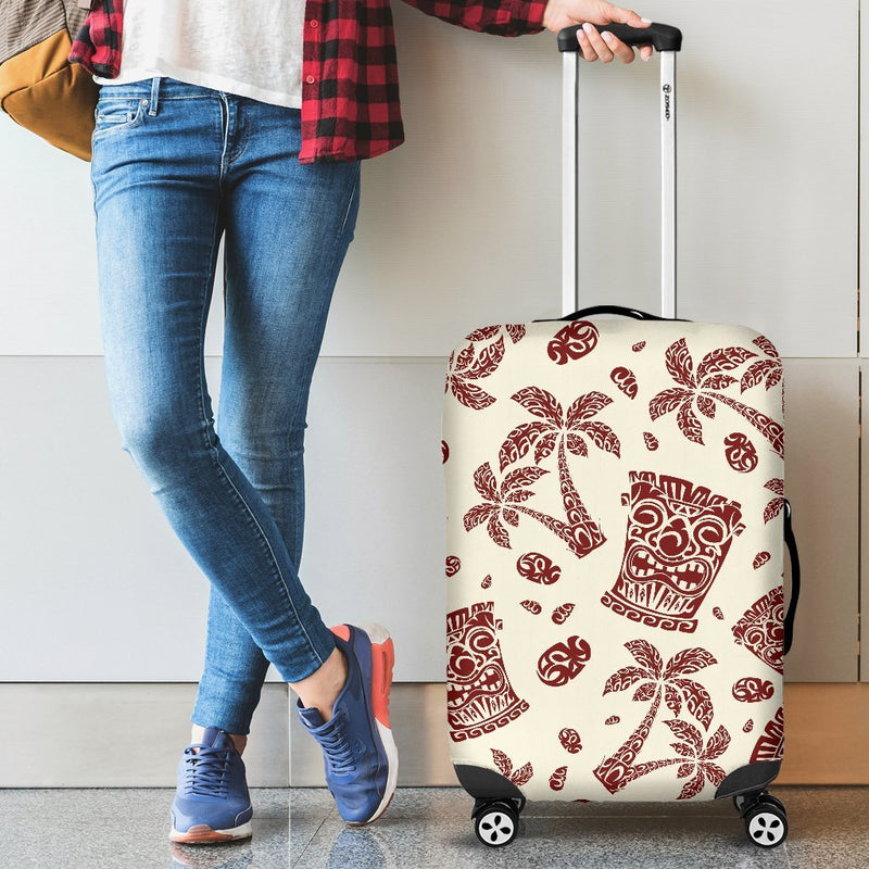 Hawaiian Polynesian Tribal Tiki Pattern Luggage Cover Protector