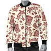 Tiki Tribal Mask Palm Tree Men Casual Bomber Jacket