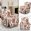 Tiki Tribal Mask Palm Tree Recliner Slipcover-JORJUNE.COM