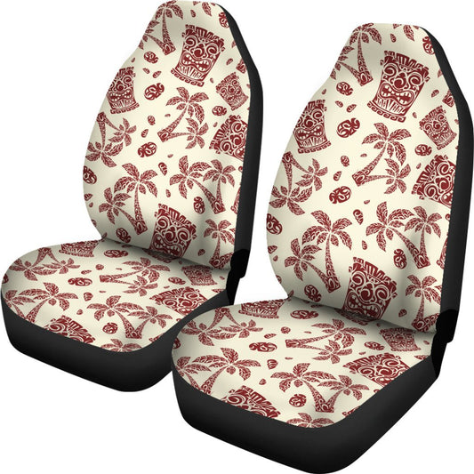 Hawaiian Polynesian Tribal Tiki Pattern Universal Fit Car Seat Covers