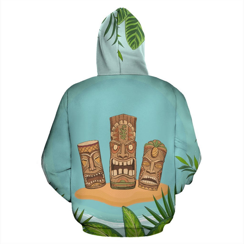 Hawaiian Polynesian Tiki All Over Print Hoodie