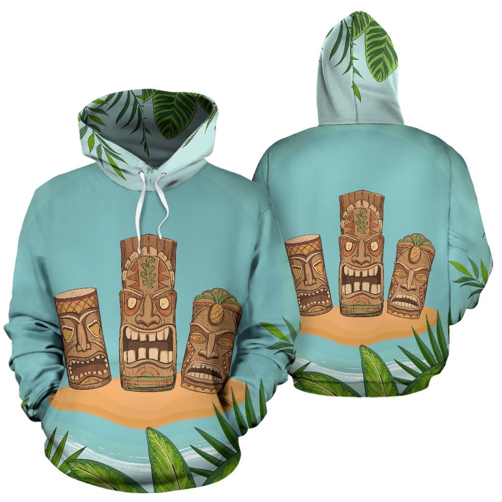 Hawaiian Polynesian Tiki All Over Print Hoodie