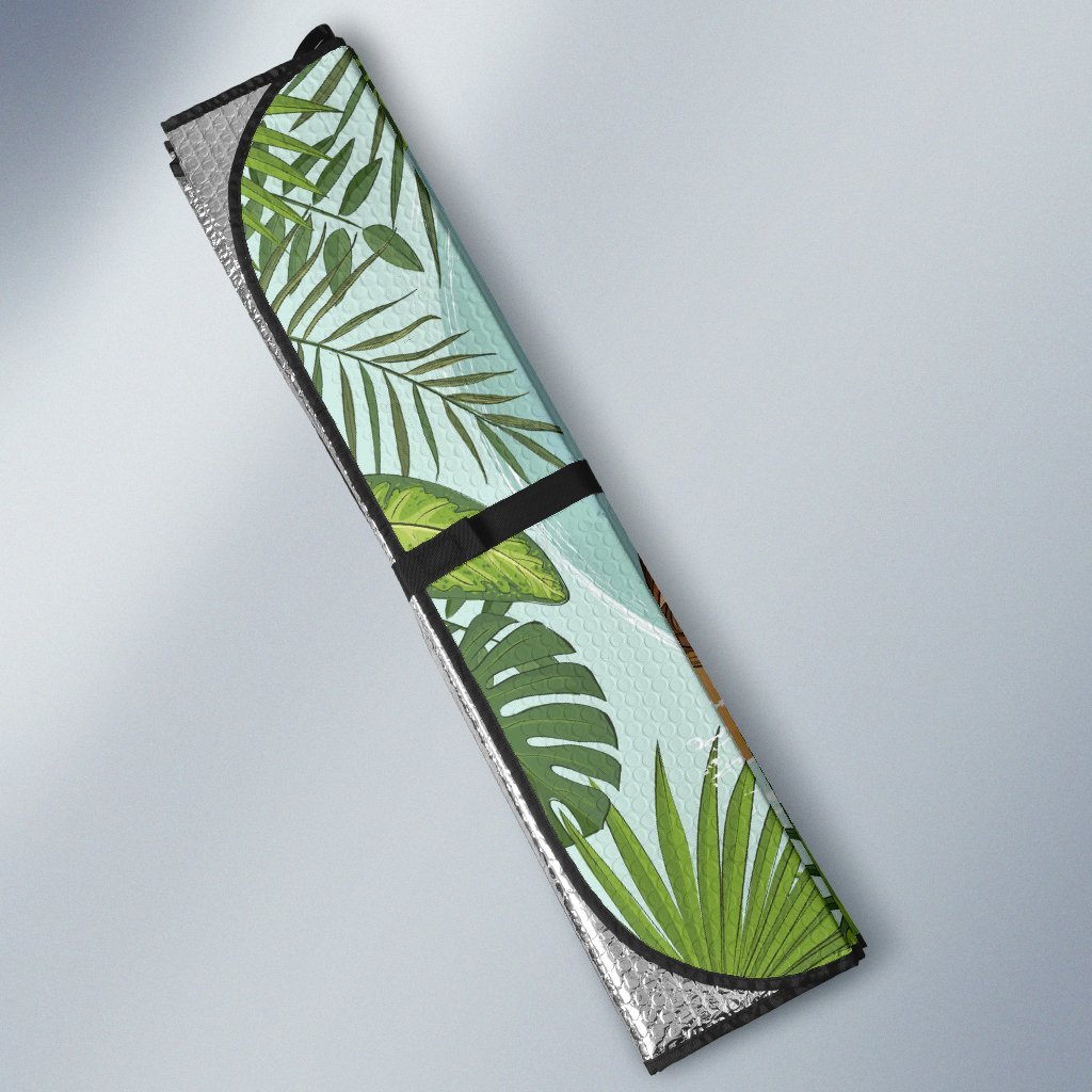 Tiki Wood Island Car Sun Shade-JorJune
