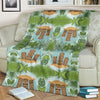 Tiki Wood Island Fleece Blanket