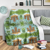 Tiki Wood Island Fleece Blanket