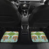 Tiki Wood Island Front and Back Car Floor Mats