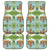 Tiki Wood Island Front and Back Car Floor Mats