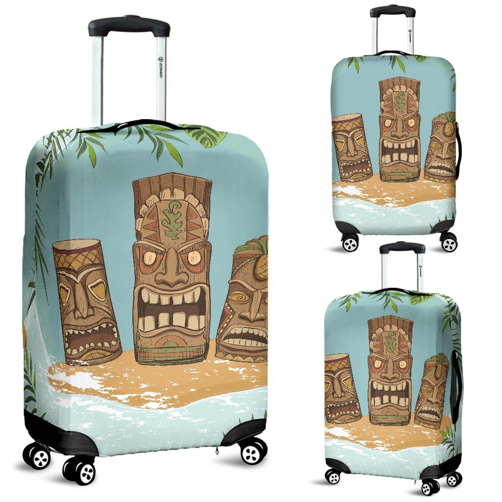 Hawaiian Polynesian Tiki Luggage Cover Protector