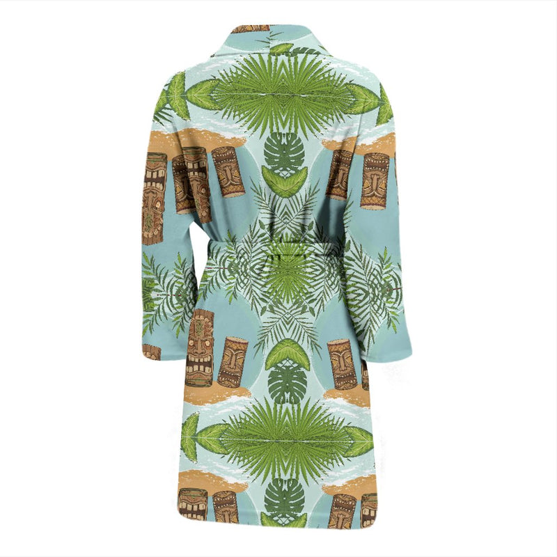 Tiki Wood Island Men Bath Robe