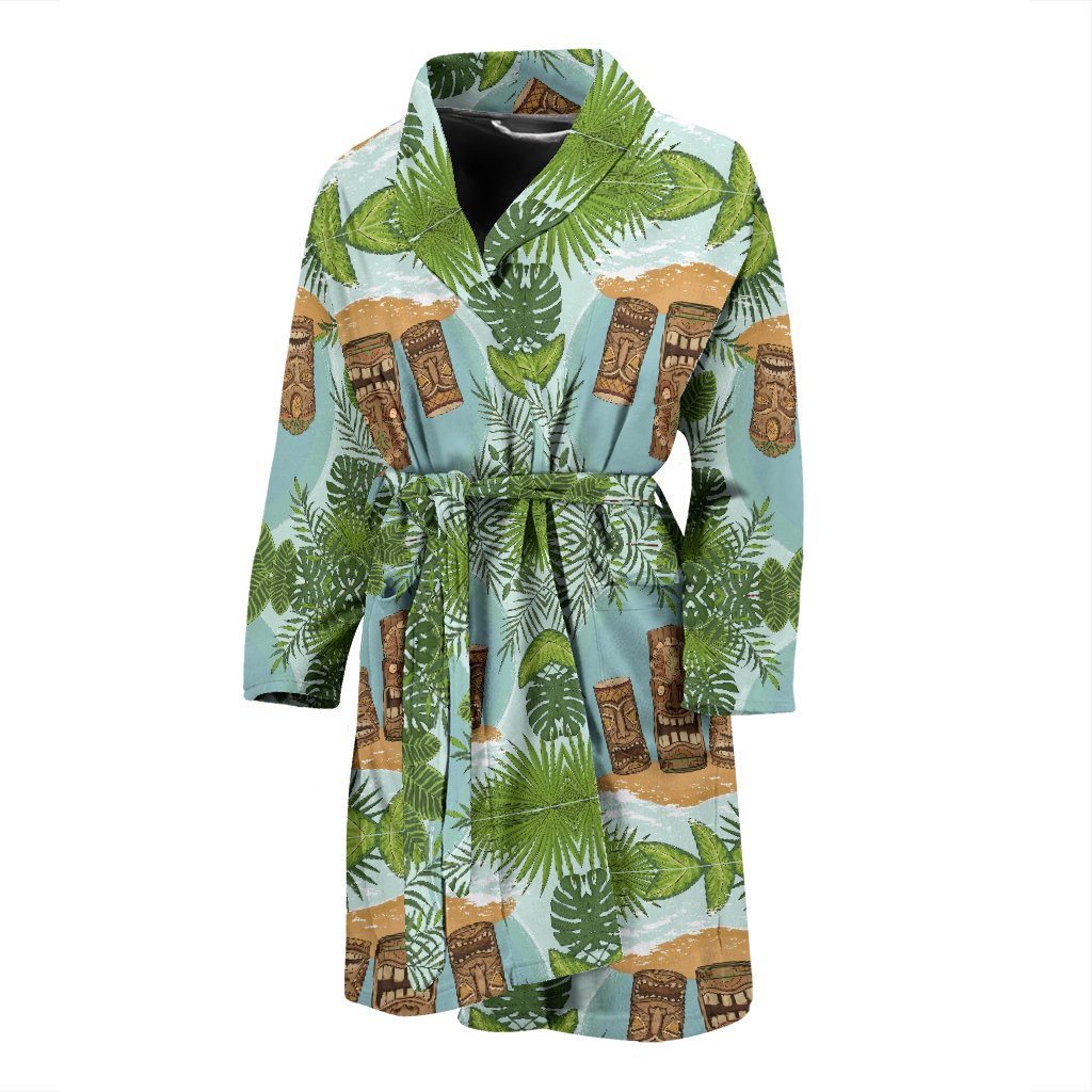 Tiki Wood Island Men Bath Robe