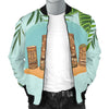 Tiki Wood Island Men Casual Bomber Jacket