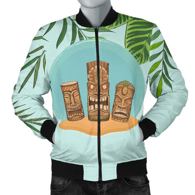 Tiki Wood Island Men Casual Bomber Jacket