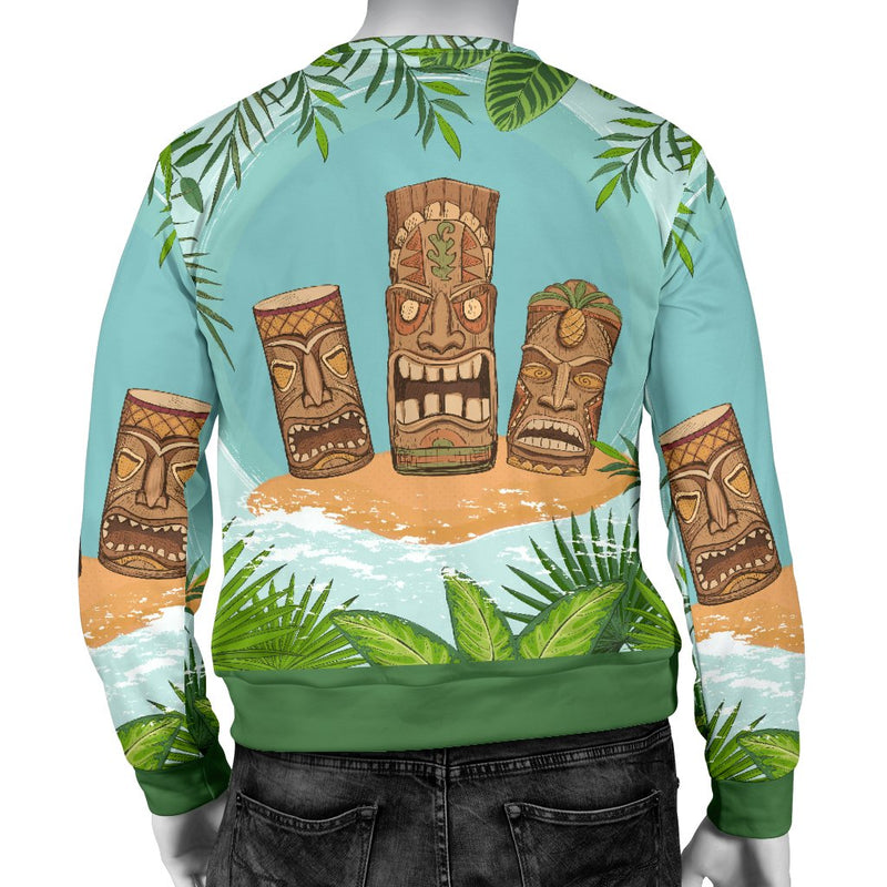 Tiki Wood Island Men Crewneck Sweatshirt