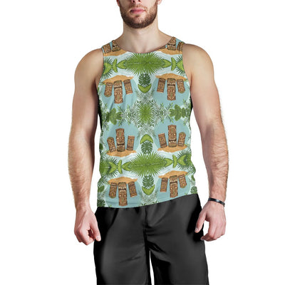 Tiki Wood Island Men Tank Top