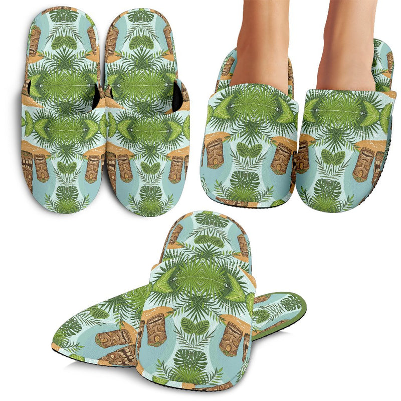 Tiki Wood Island Slippers