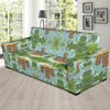 Tiki Wood Island Sofa Slipcover-JORJUNE.COM