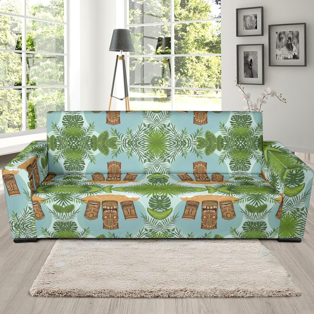 Tiki Wood Island Sofa Slipcover-JORJUNE.COM