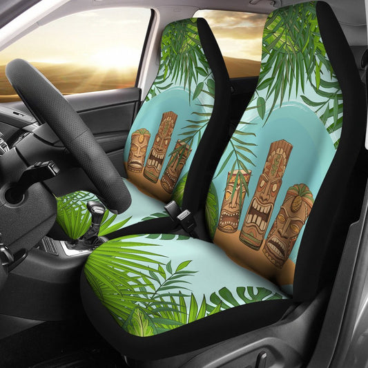 Hawaiian Polynesian Tiki Universal Fit Car Seat Covers