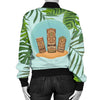 Tiki Wood Island Women Casual Bomber Jacket