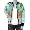 Tiki Wood Island Women Casual Bomber Jacket