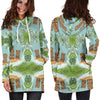 Tiki Wood Island Women Hoodie Dress