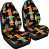 Totem Pole Cartoon Print Universal Fit Car Seat Covers