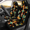 Totem Pole Cartoon Print Universal Fit Car Seat Covers