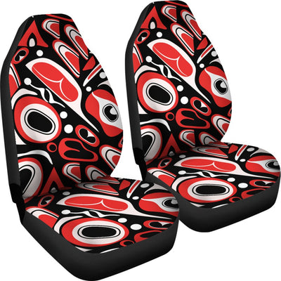 Totem Pole Texture Design Universal Fit Car Seat Covers