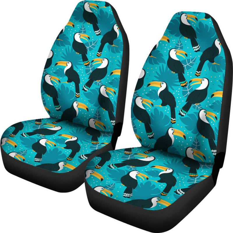 Toucan Parrot Pattern Print Universal Fit Car Seat Covers