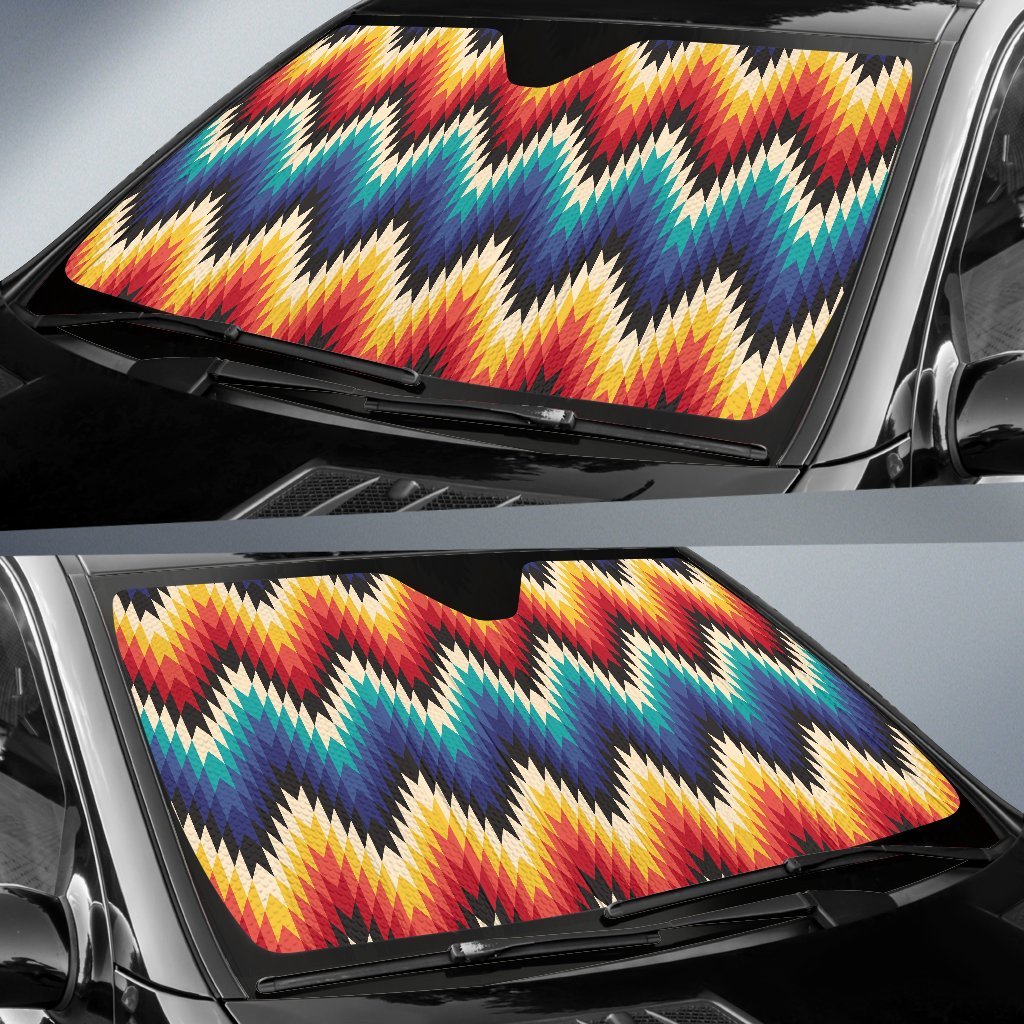 Tribal Aztec Car Sun Shade-JorJune