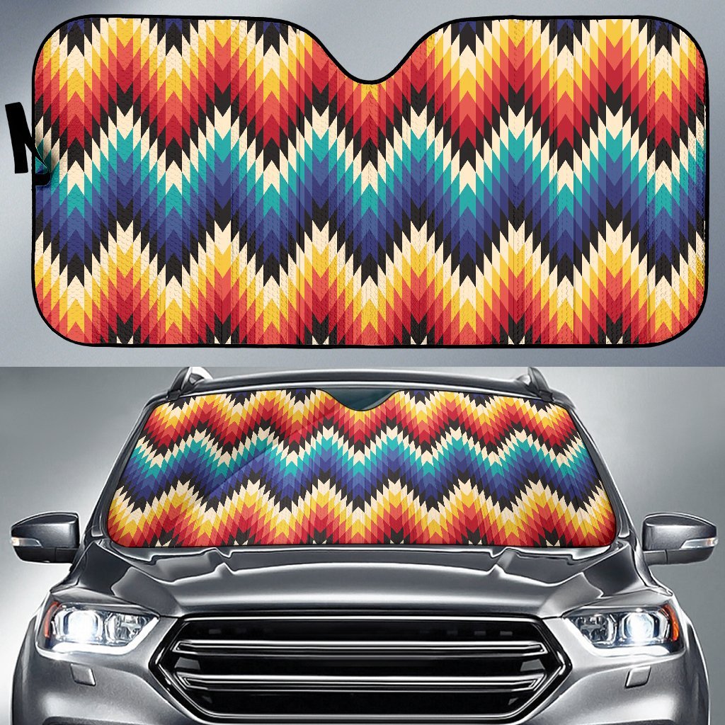 Tribal Aztec Car Sun Shade-JorJune