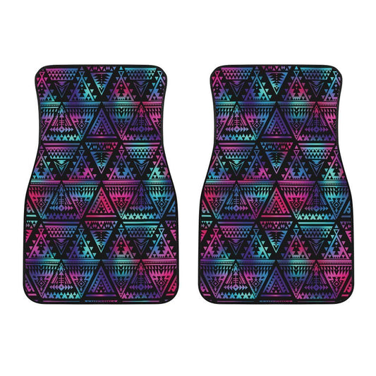 Tribal aztec Dark Multicolor Car Floor Mats