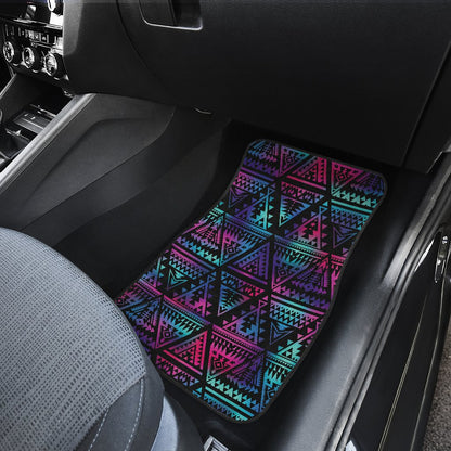 Tribal aztec Dark Multicolor Front and Back Car Floor Mats