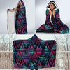 Tribal aztec Dark Multicolor Hooded Blanket-JORJUNE.COM