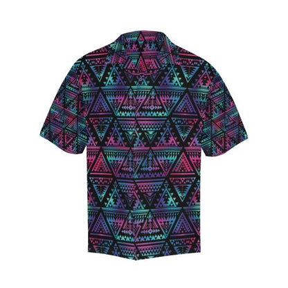 Tribal aztec Dark Multicolor Men Hawaiian Shirt
