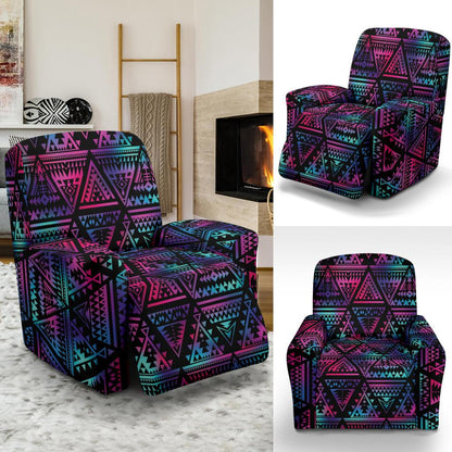 Tribal aztec Dark Multicolor Recliner Slipcover-JORJUNE.COM